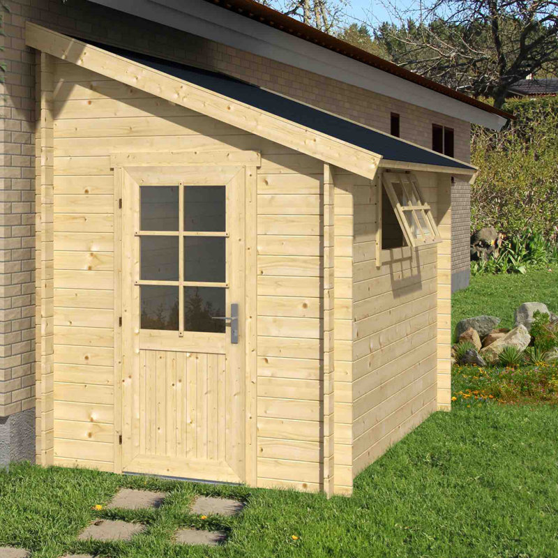 Garten Living 183 cm Geräteschuppen Werkzeugschuppen aus Holz Wayfair.de